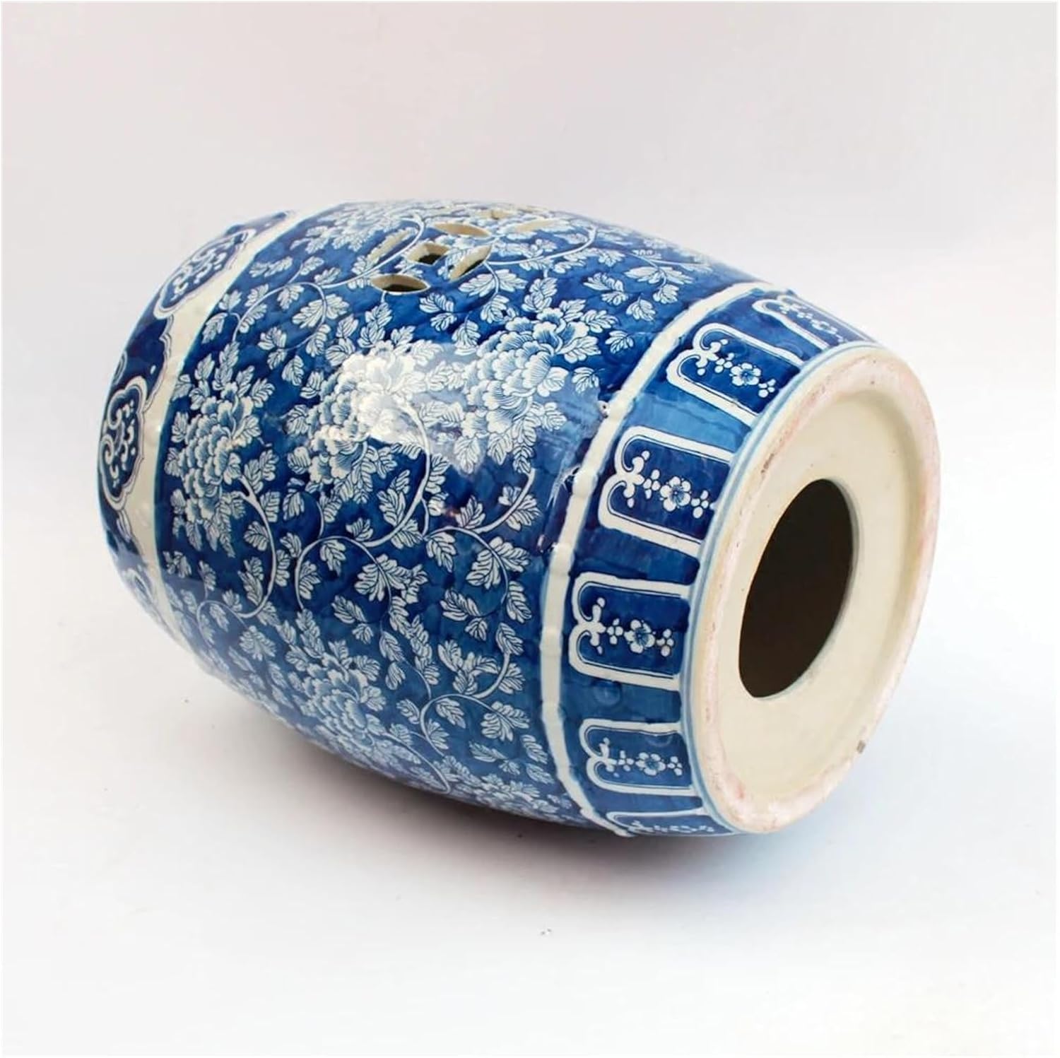 セラミックガーデンスツール, 景徳鎮陶器スツール 花と鳥 ドラム 磁器